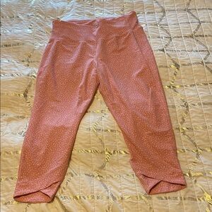 Pink Cropped Tulip Hemmed Pants